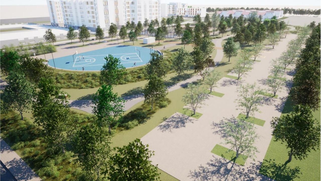 
	L'area riqualificata in un rendering

