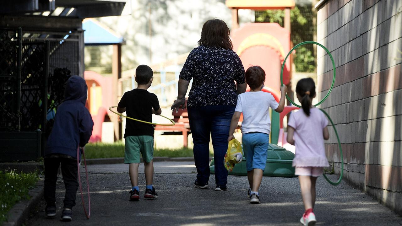 
	Una foto di archivio di alcuni bimbi all'asilo

