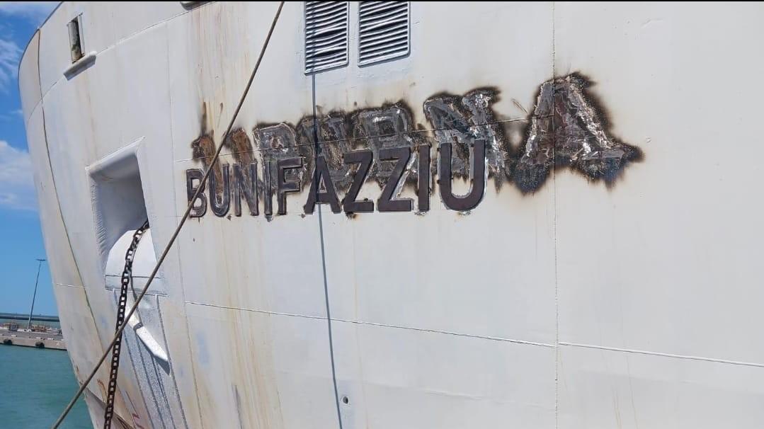 La nave Liburna ha cambiato nome in Bunifazziu
