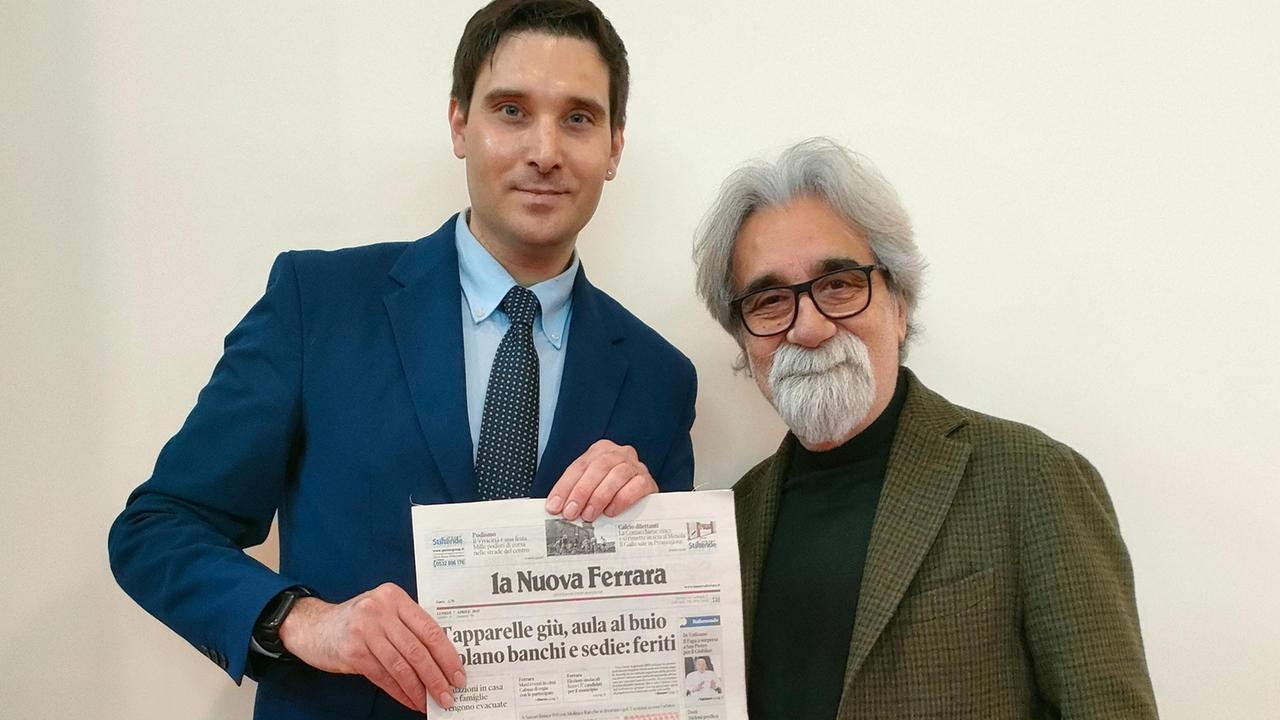 Marco Simoni e il maestro Peppe  Vessicchio