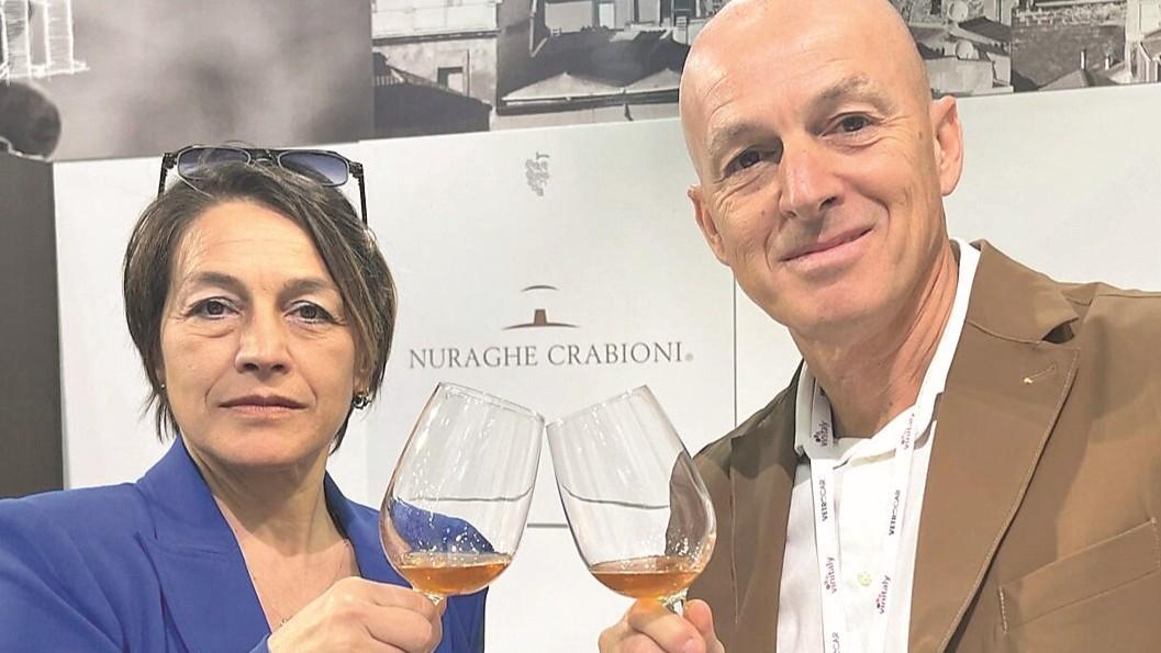 Alessandra e Maurizio Seghene della Cantina Nuraghe Crabioni