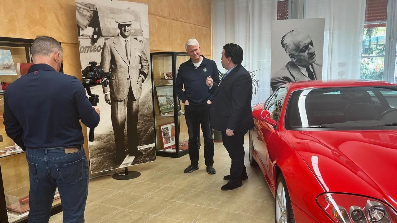 La Nbc a Maranello con il sindaco Zironi