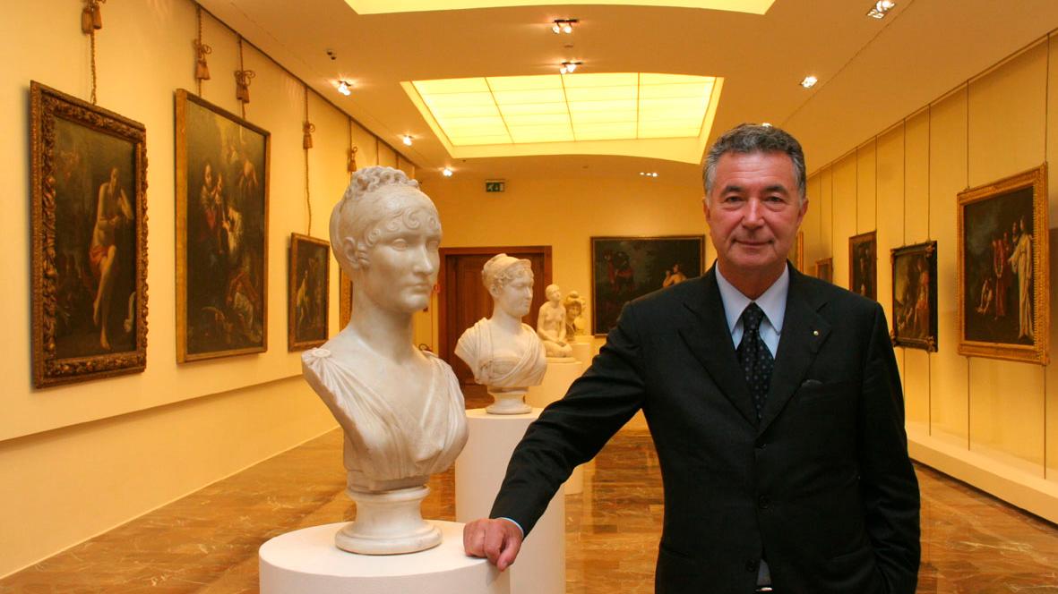 Gianni Zonin nella Galleria degli Alberti