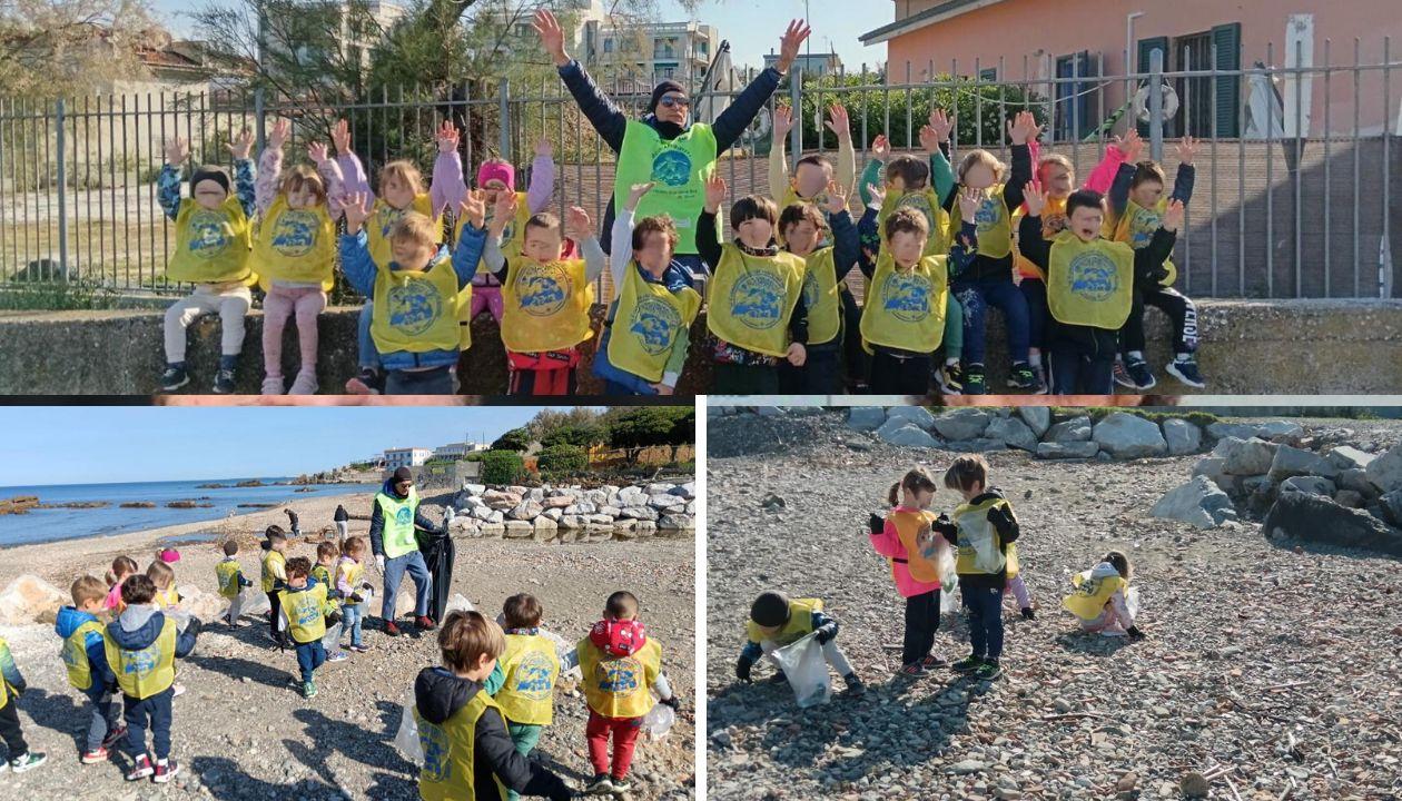 Livorno, piccoli “acchiapparifiuti” crescono alla spiaggia del Sale