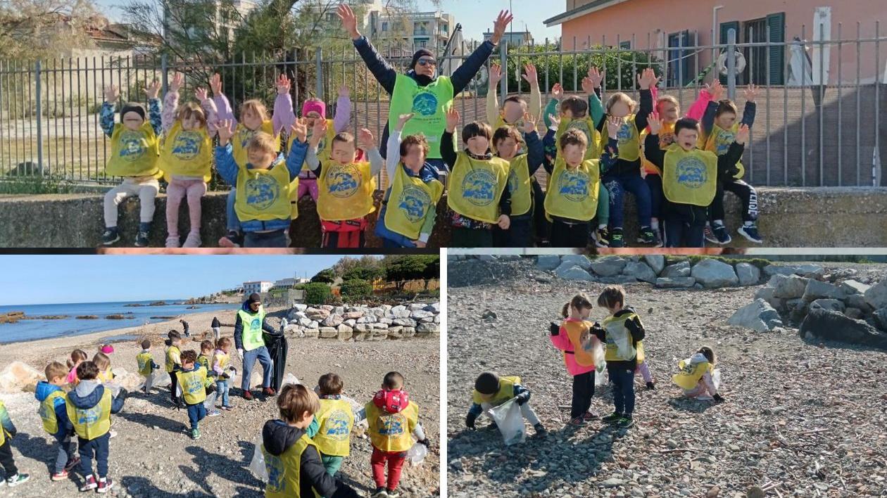 Livorno, piccoli “acchiapparifiuti” crescono alla spiaggia del Sale