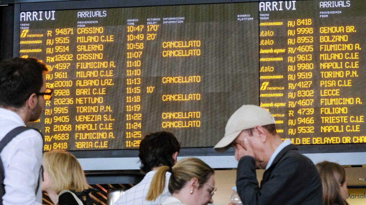Sciopero dei treni in Italia