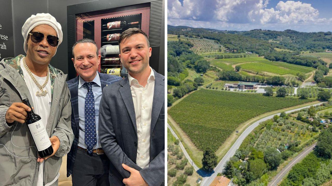Il Supertuscan Ronaldinho nasce sulle colline pisane: il fuoriclasse testimonial del suo vino