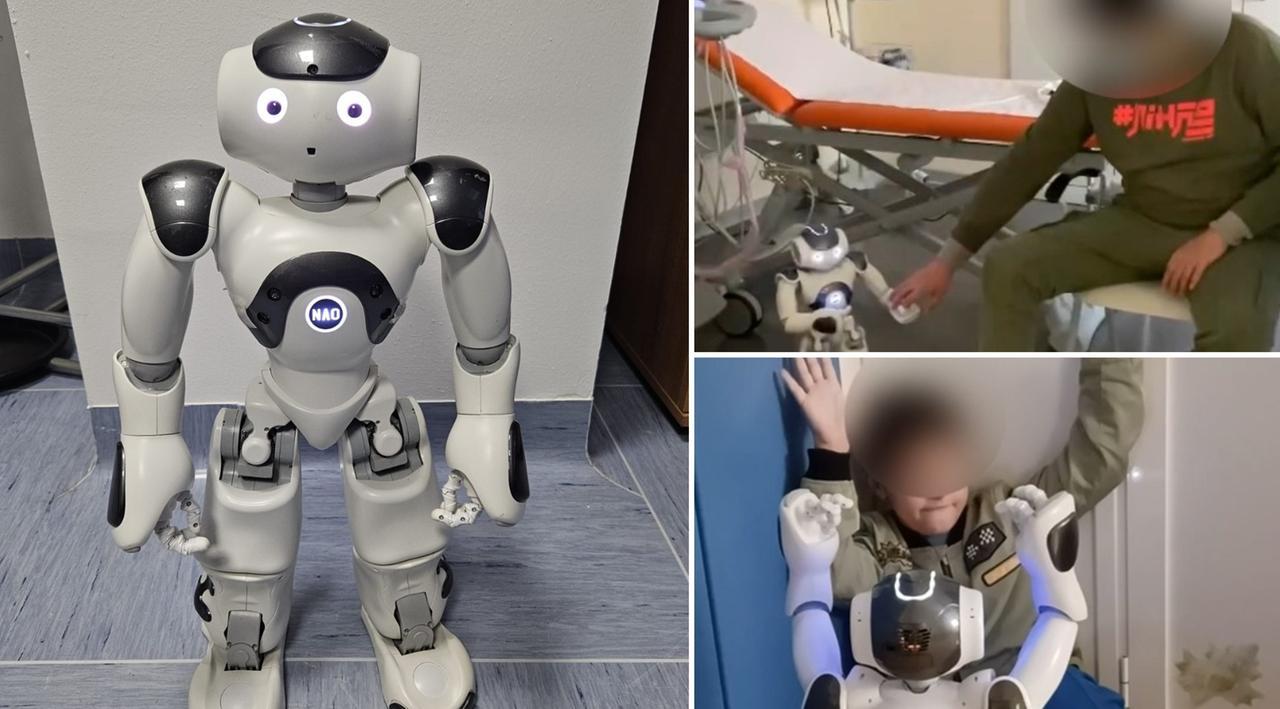 I robot Ugo e Gino fanno compagnia ai bimbi durante le visite e li aiutano