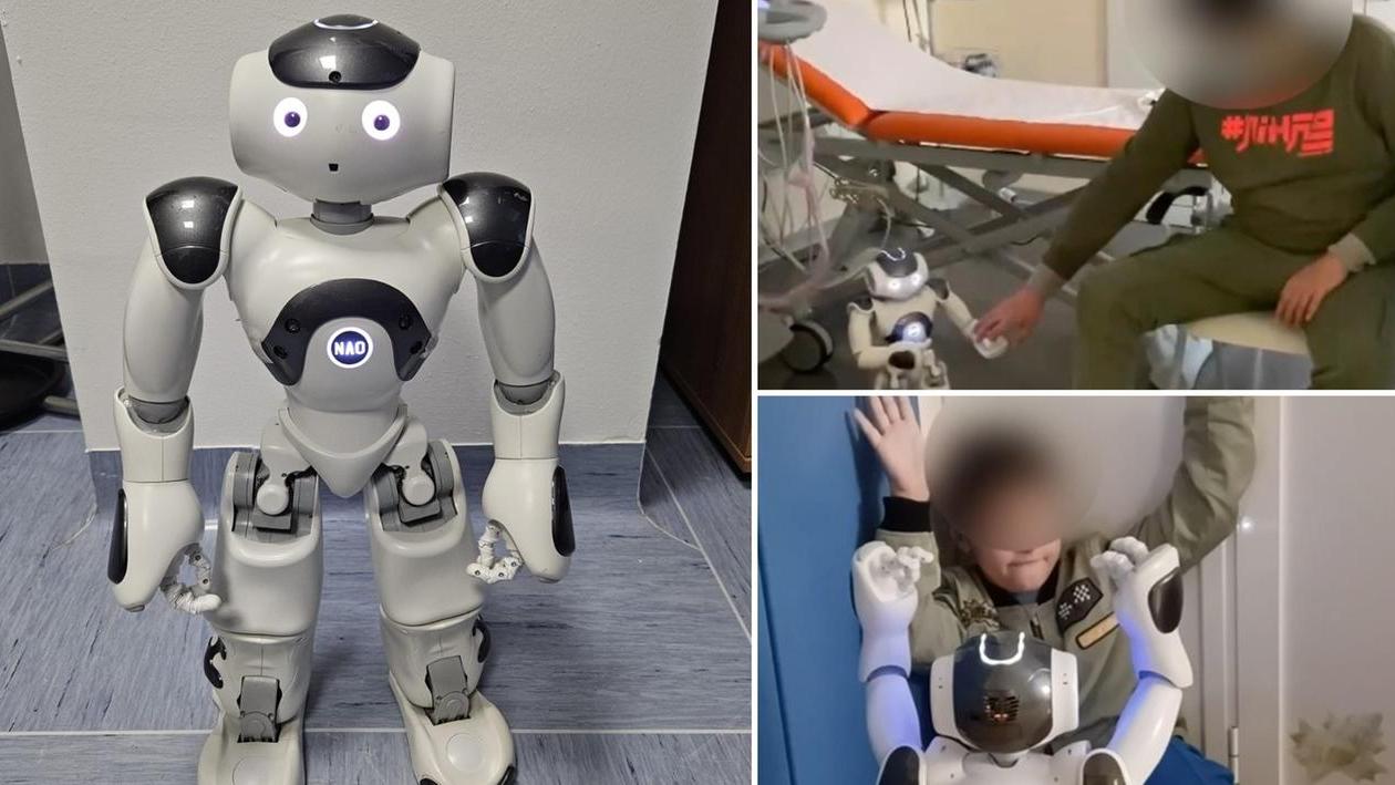 I robot Ugo e Gino fanno compagnia ai bimbi durante le visite e li aiutano