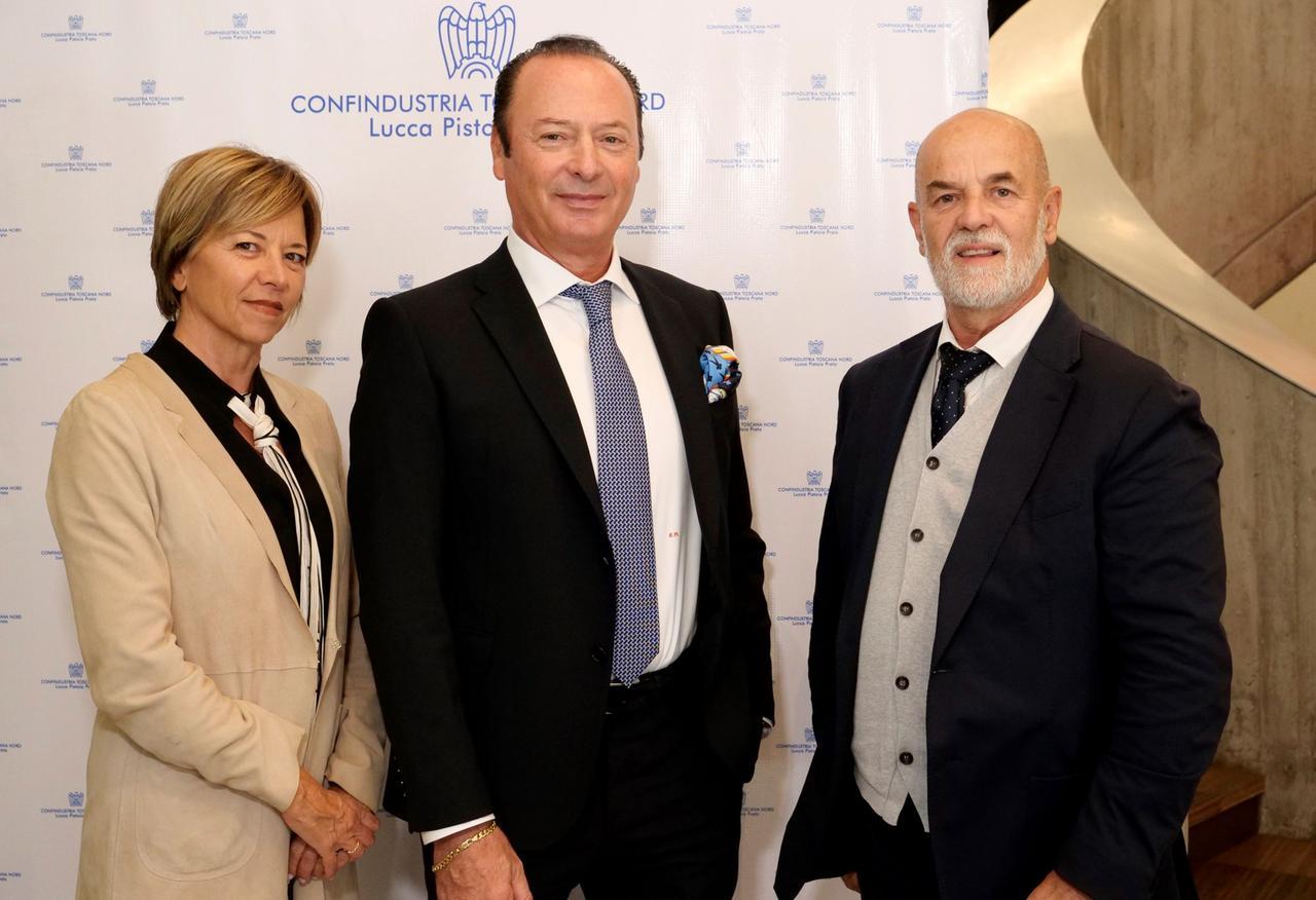 
	Il presidente di Ctn Daniele Matteini (al centro) insieme ai vice presidenti Fabia Romagnoli e Tiziano Pieretti

