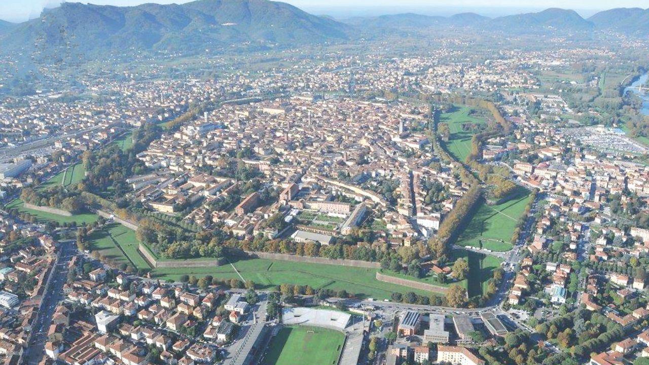 Uno scorcio dall'alto della città