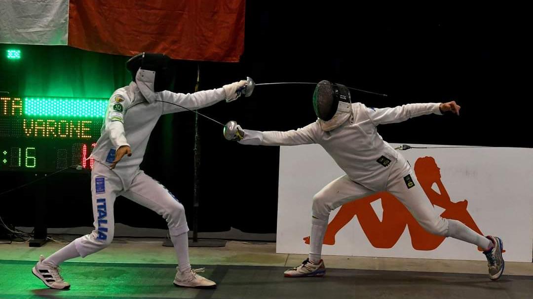 Tra gli atleti il beniamino di casa Federico Varone