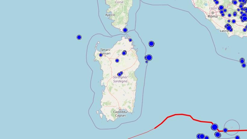 Diciotto terremoti in Sardegna negli ultimi dodici mesi: ecco la mappa