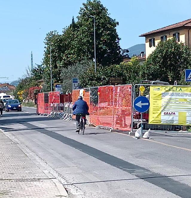 
	Il tratto interessato dai lavori (foto Nucci)

