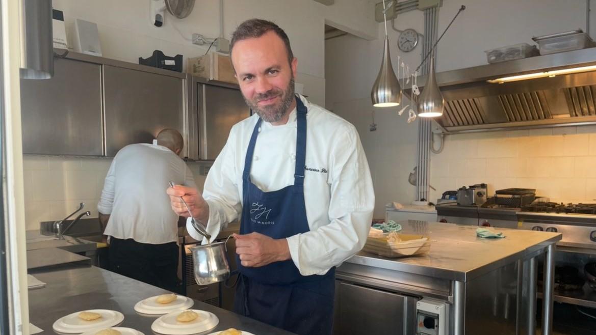 Lo chef sassarese Francesco Stara di Fradis Minoris a Nora