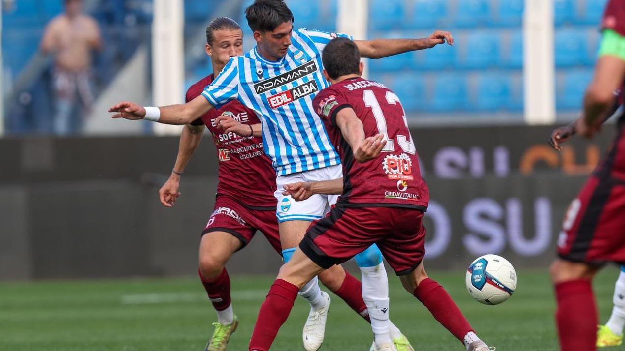 Un momento del match