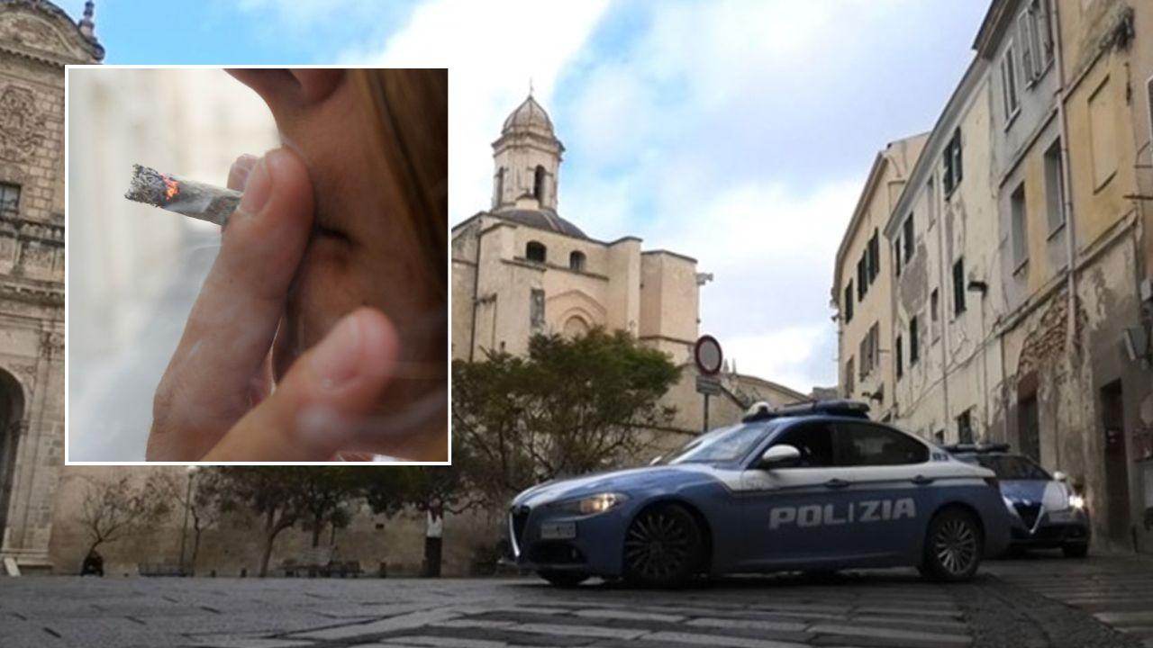 Sorpreso dagli agenti a preparare uno spinello: a casa aveva 200 grammi di marijuana