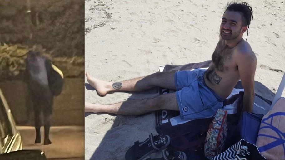 
	L'uomo avvistato e, accanto, il giovane scomparso

