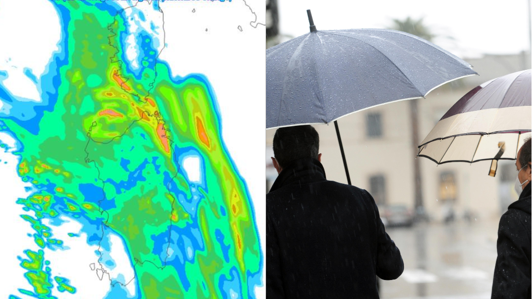 Meteo Sardegna, perturbazione in arrivo: ecco quando e dove pioverà – Guarda LA MAPPA