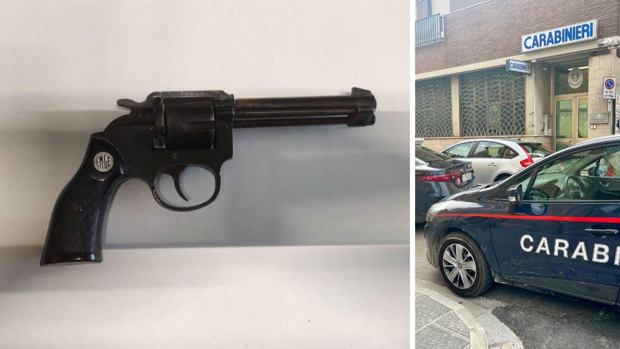 La pistola usata dal 19enne