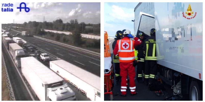 Incidente in Autostrada, un ferito grave in rianimazione
