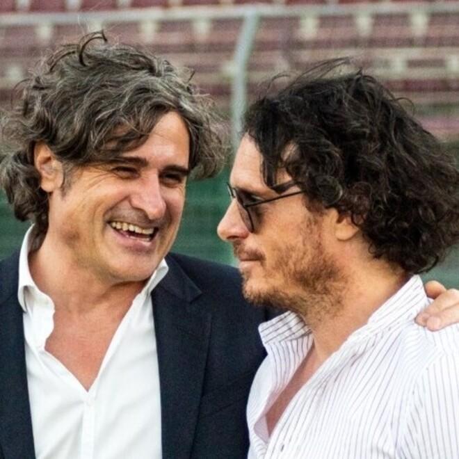 
	Massimo Anselmi presidente dell&rsquo;Acf Arezzo femminile e Emiliano Testini vice allenatore della Lucchese

