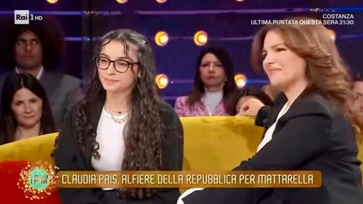 La studentessa sassarese Claudia Pais ospite del programma Rai “Da Noi...A ruota libera”