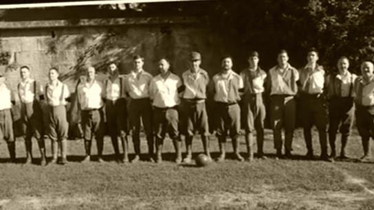 Una rievocazione storica del match giocato nel 1917