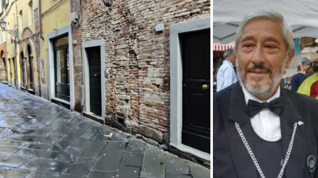 
	La strada in cui &egrave; avvenuta l'aggressione e Vinicio Fruzzetti, l'uomo ferito con diverse coltellate

