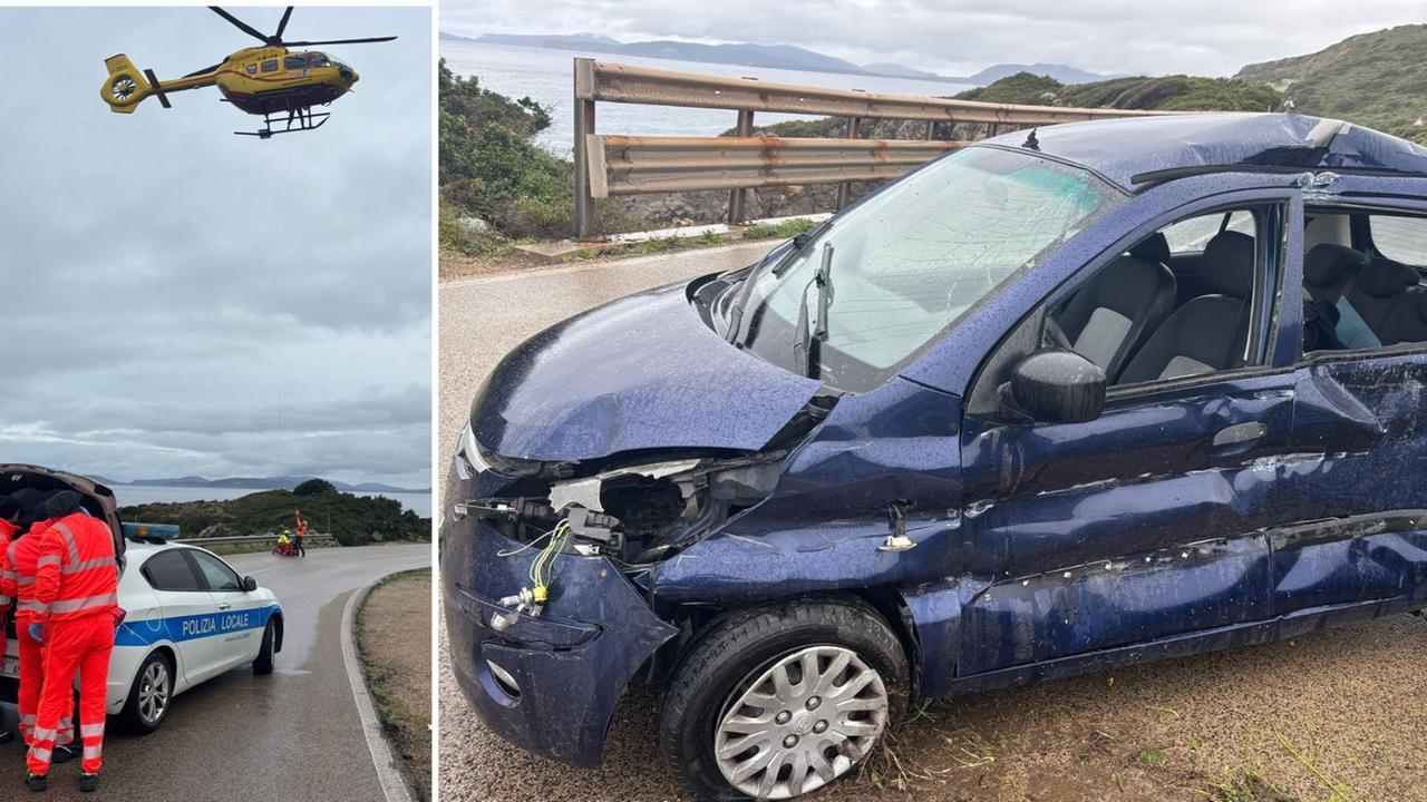 Perde il controllo dell’auto sull’Alghero-Bosa e sbatte sul guard rail: uomo in gravi condizioni