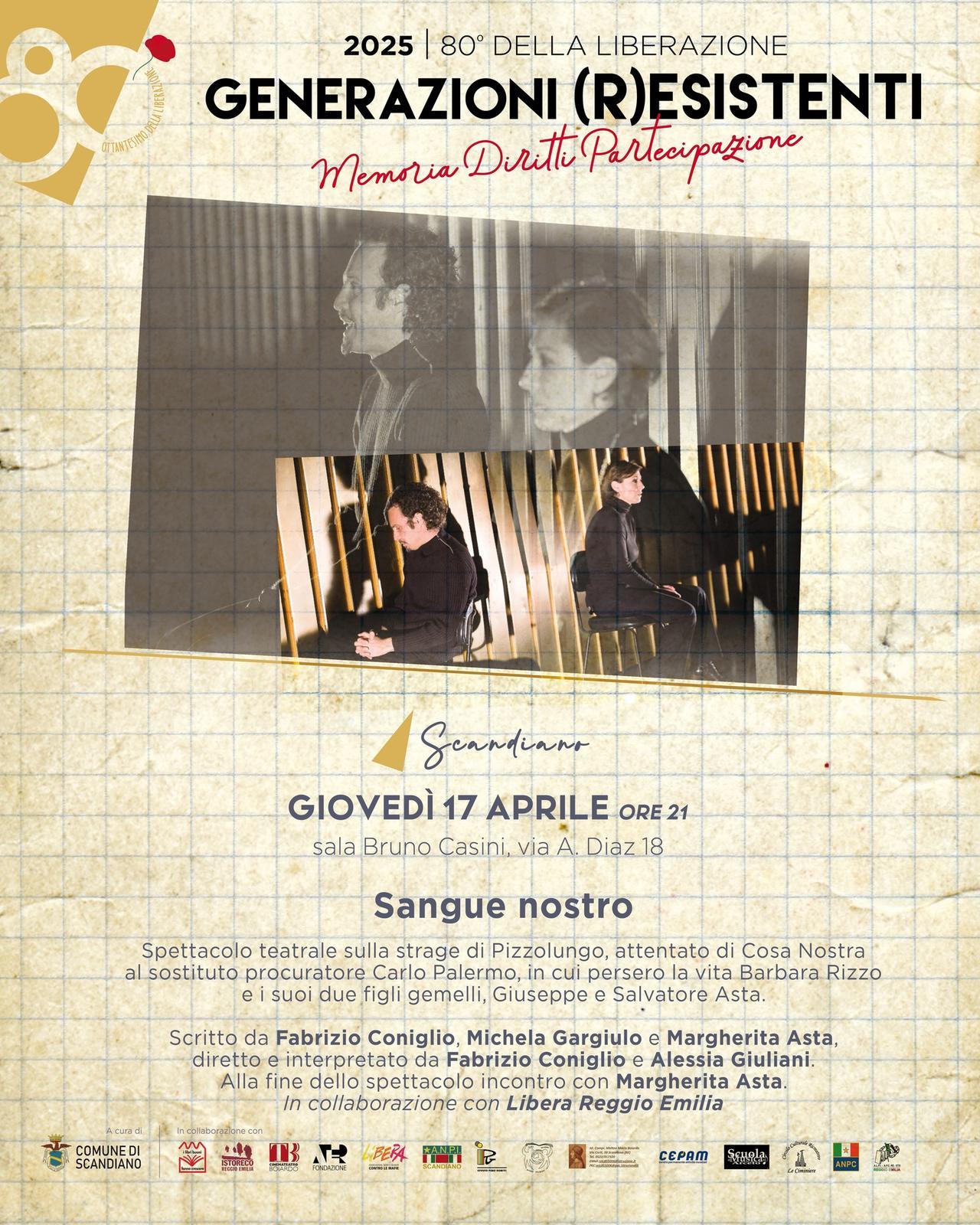 La strage di Pizzolungo sul palco: «Vogliamo emozionare il pubblico»