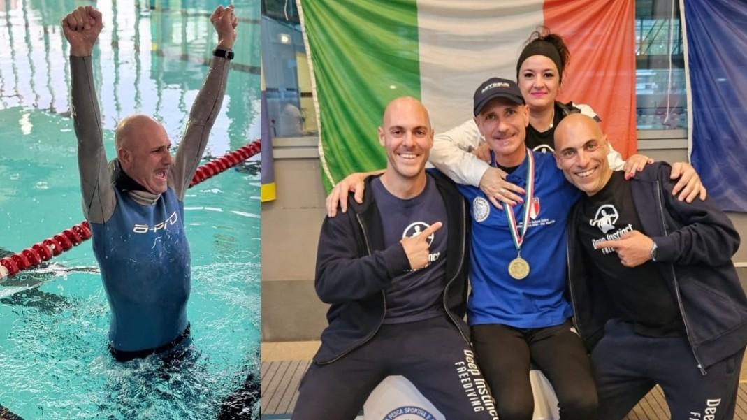 Otto minuti sott’acqua, il campione italiano è un apneista sardo: ecco chi è