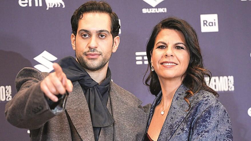 Geppi Cucciari con Mahmood