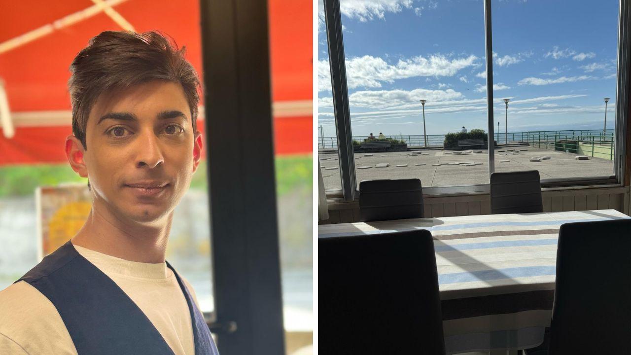 Il gestore e una parte del locale