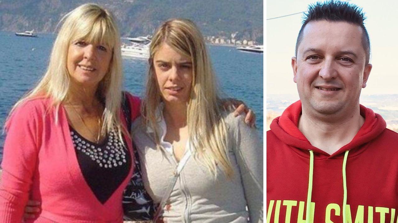 Maria Grazia con la figlia Vanessa e Simone Baroncini