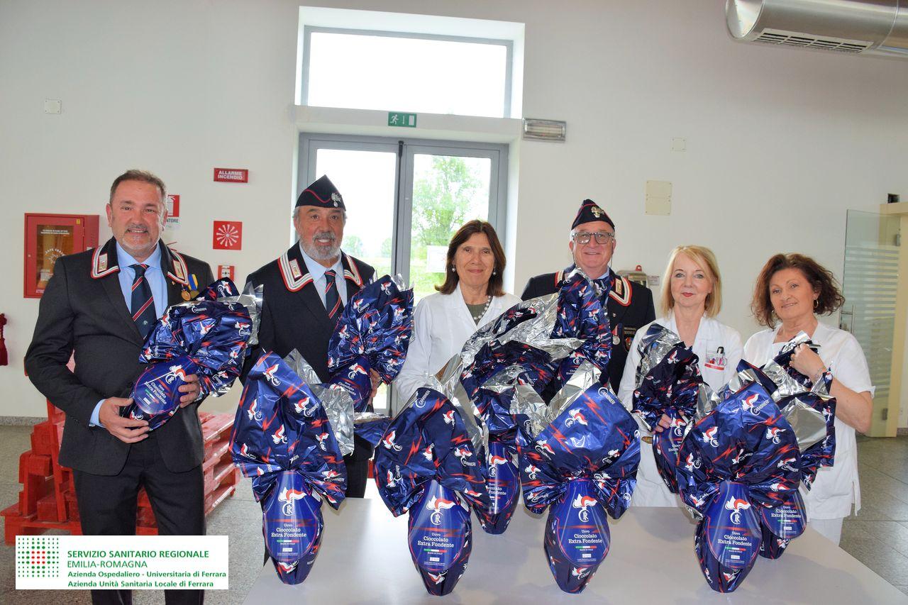 Uova di cioccolato nel reparto di Pediatria a Cona