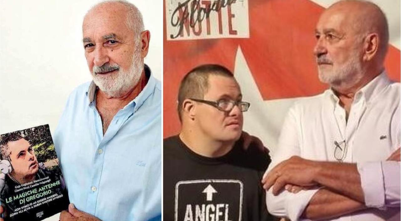 
	Ricci con il libro e il figlio Gregorio

