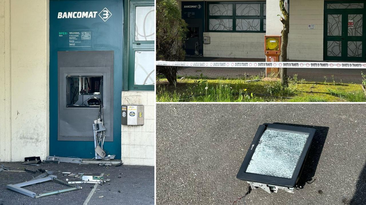 
	Il bancomat assaltato dai ladri

