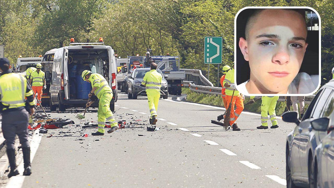Il 24enne e il luogo dell'incidente