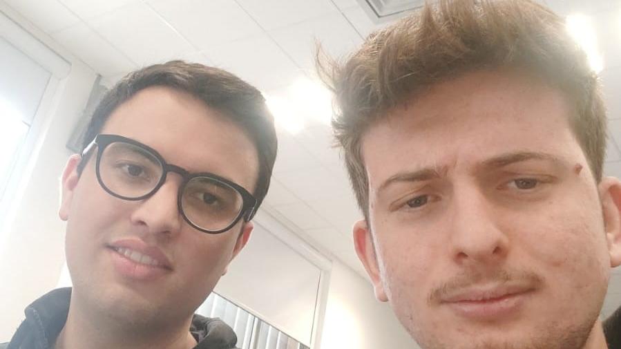 Lo studente scomparso Francesco Nardon e l'amico Lorenzo Barberio