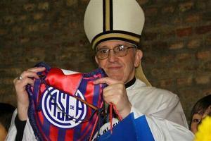 IL PAPA FRANCESCO TIFOSO DELLA SQUADRA DI CALCIO SAN LORENZO DI BUENOS AIRES