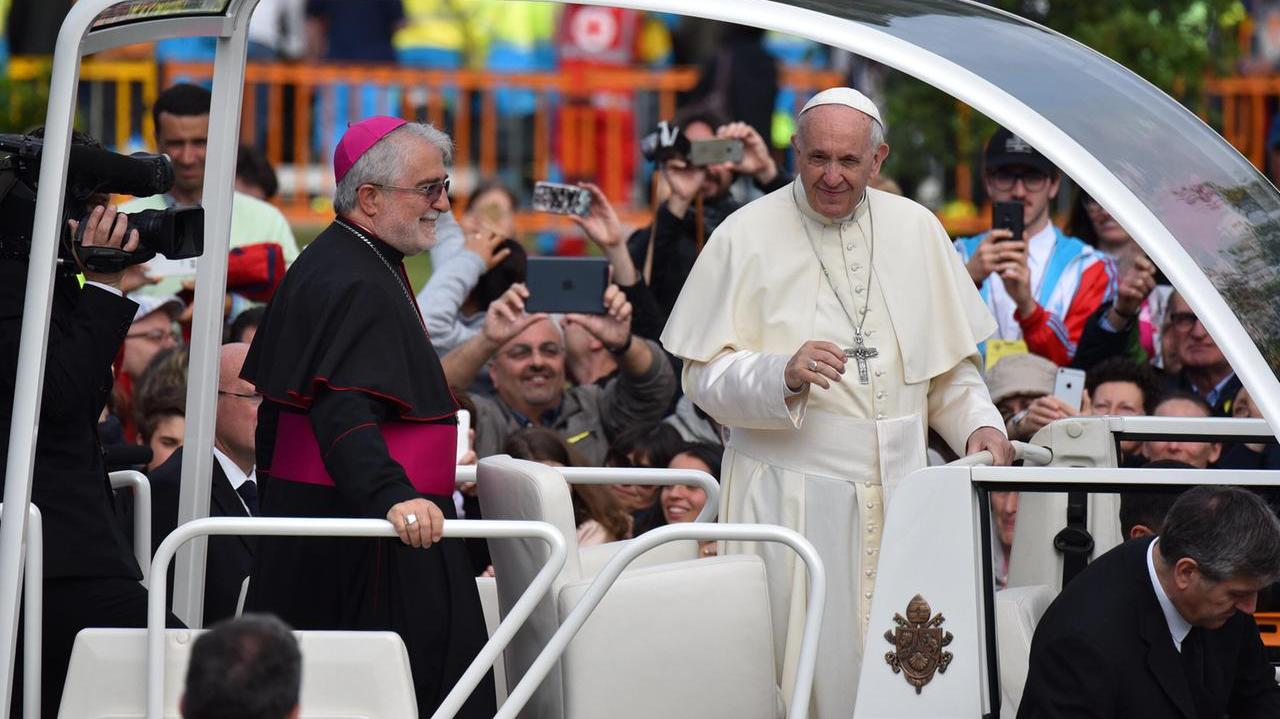 Il Papa a Nomadelfia (foto Enzo Russo)