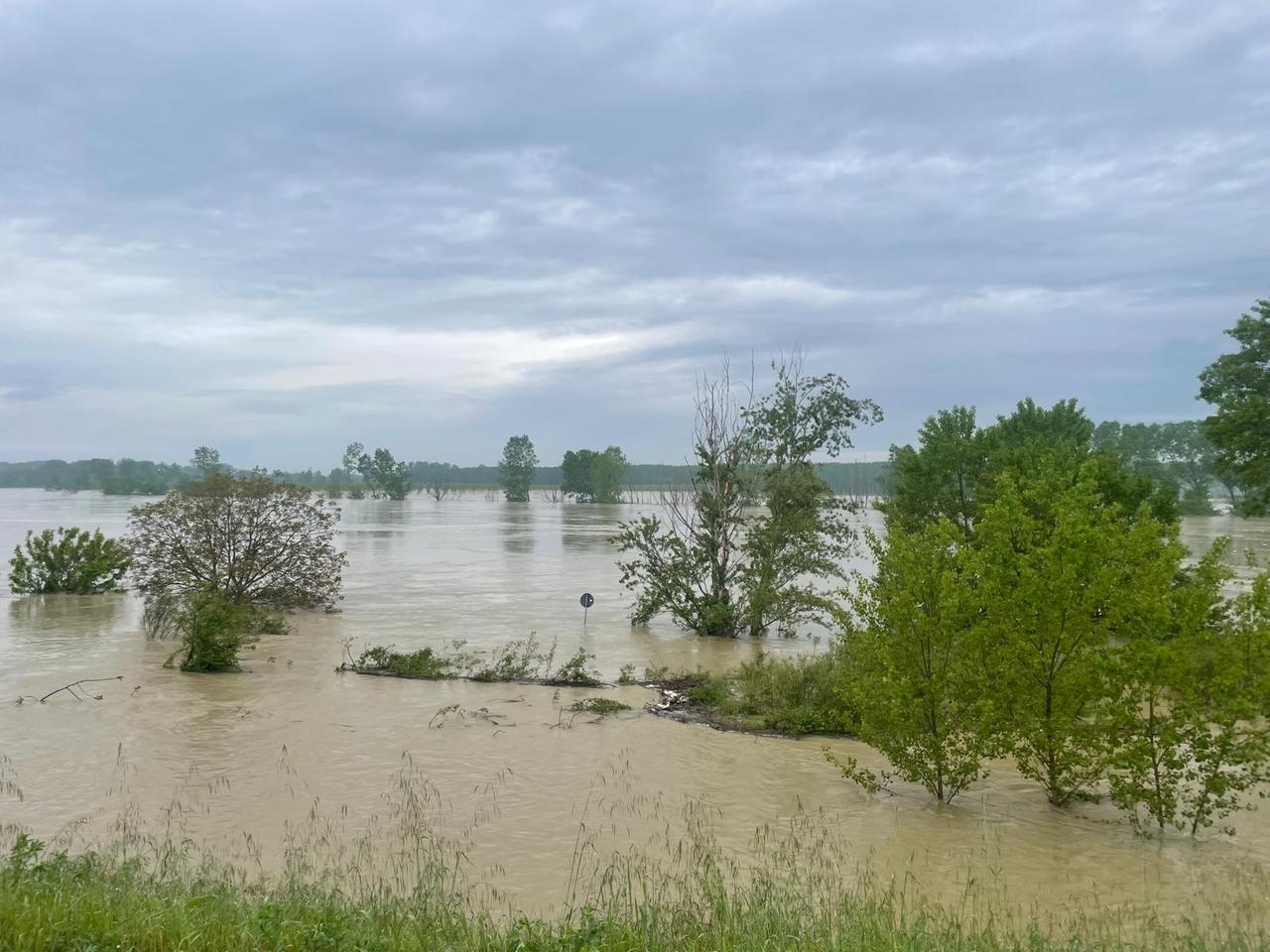 Piena del Po, cessata l’allerta rossa: il livello del fiume si sta abbassando