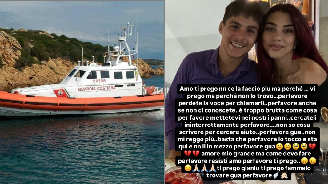 Fratelli dispersi in mare, la disperazione della fidanzata di Lorenzo: «Perdete la voce per chiamarli»