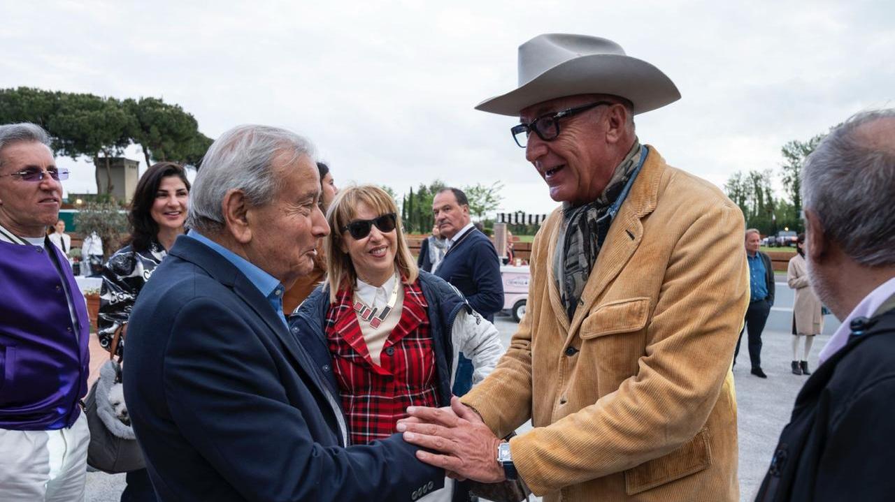 Giuseppe Galeotti, storico patron della Canniccia, e Attilio Bindi