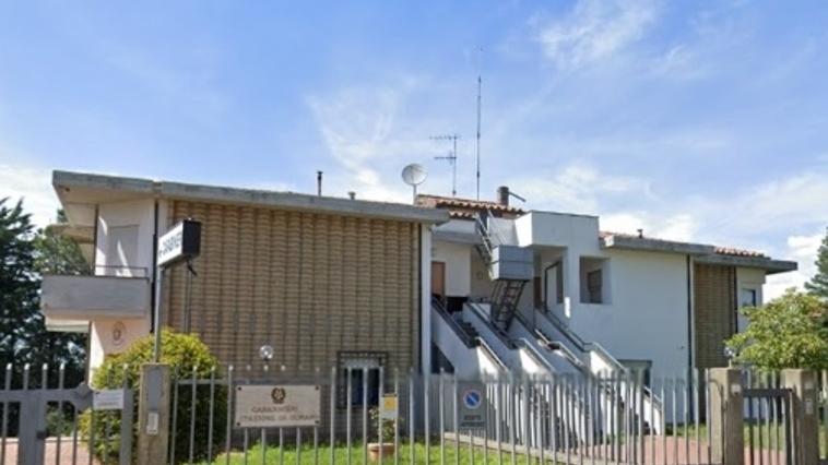 La stazione dei carabinieri di Sorano