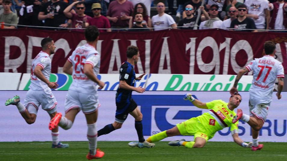 Un'azione di Reggiana-Pisa
