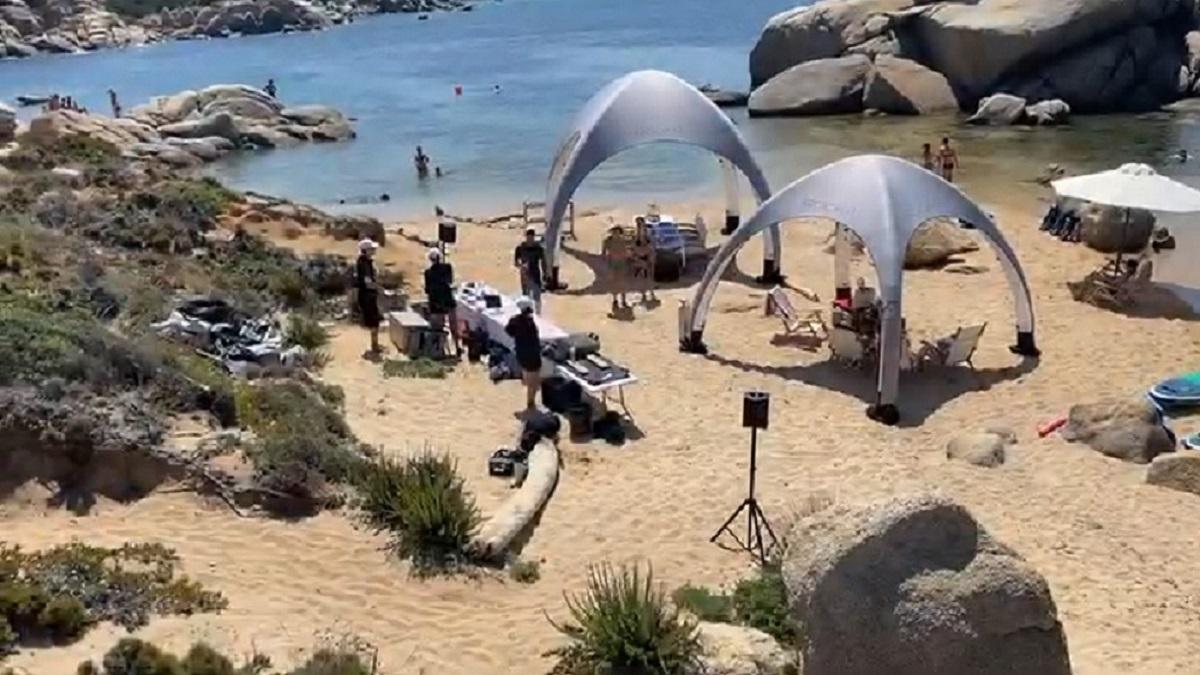I gazebo allestiti nell'estate del 2024 a Porto Cuncato