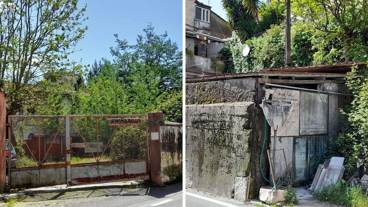 I laboratori sulla via Carriona visitati dai ladri: a sinistra “Spinetti” a destra “Vanelli”