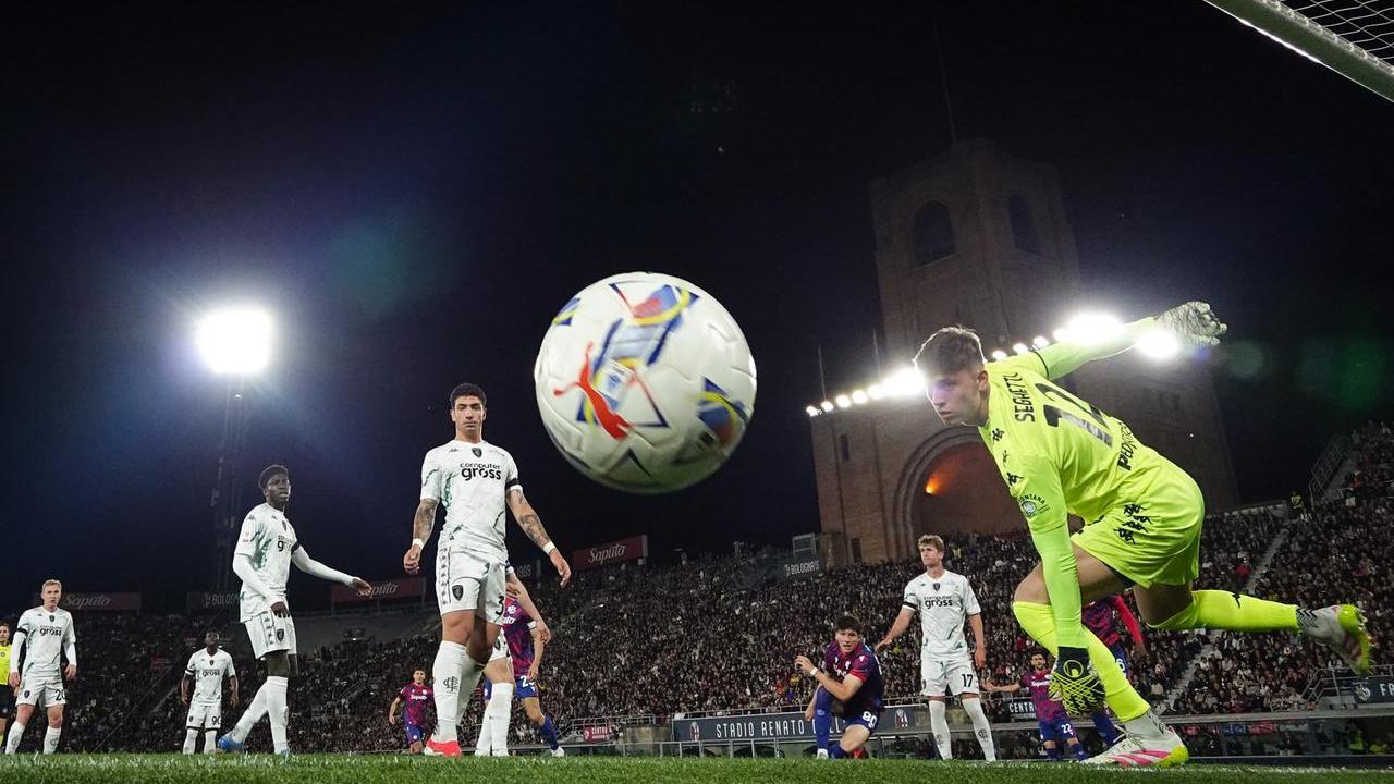 Seghetti non può nulla sul colpo di testa di Fabbian per l'1-0